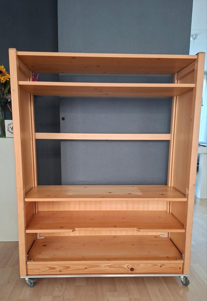Lundia Televisiekast op wielen, zelf ingedeeld, Ophalen, Gebruikt, 100 tot 150 cm, 100 tot 150 cm