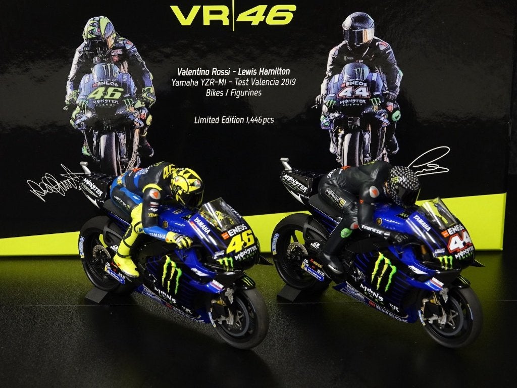 Minichamps 1:12 Yamaha YZR-M1 Rossi-Hamilton 2019 Opruiming, Minichamps, Onbekend, Nieuw, Ophalen of Verzenden