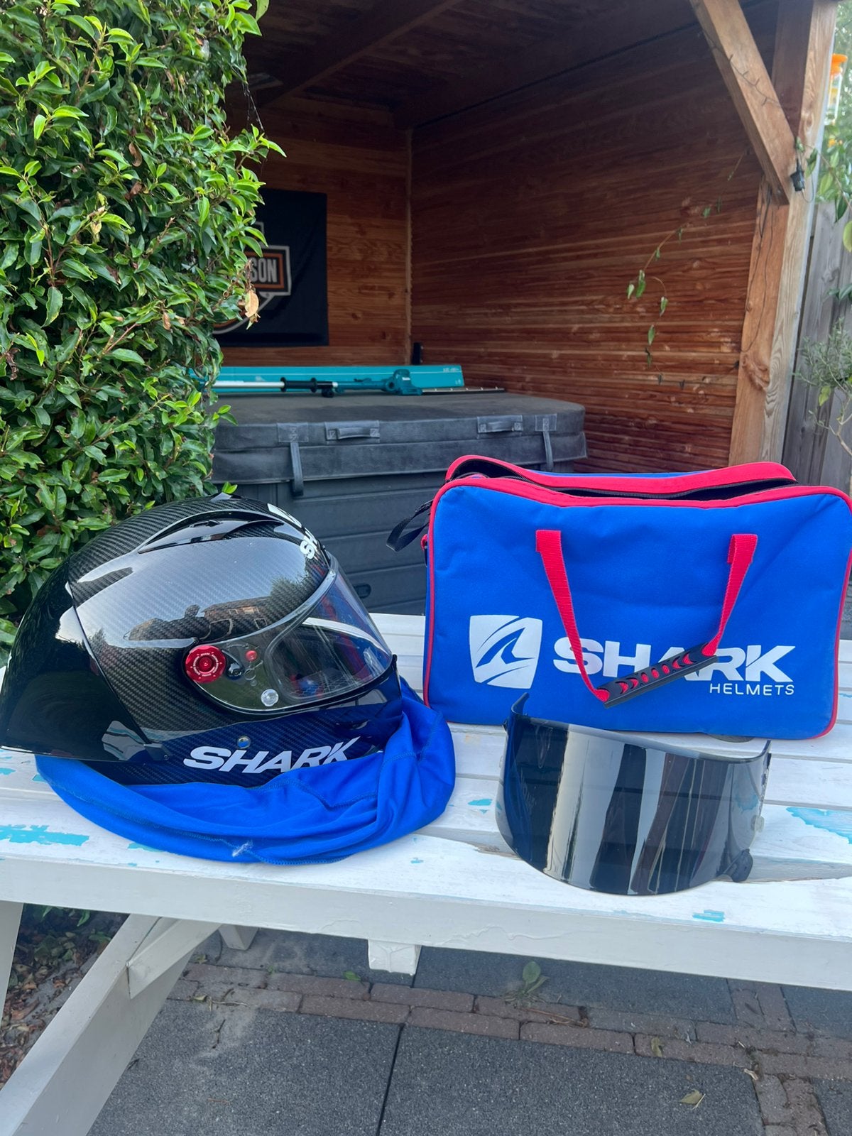 Shark Race-R Pro Carbon motorhelm L - Zo goed als nieuw, Motoren, Kleding | Motorhelmen, Shark, Ophalen of Verzenden, Nieuw zonder kaartje
