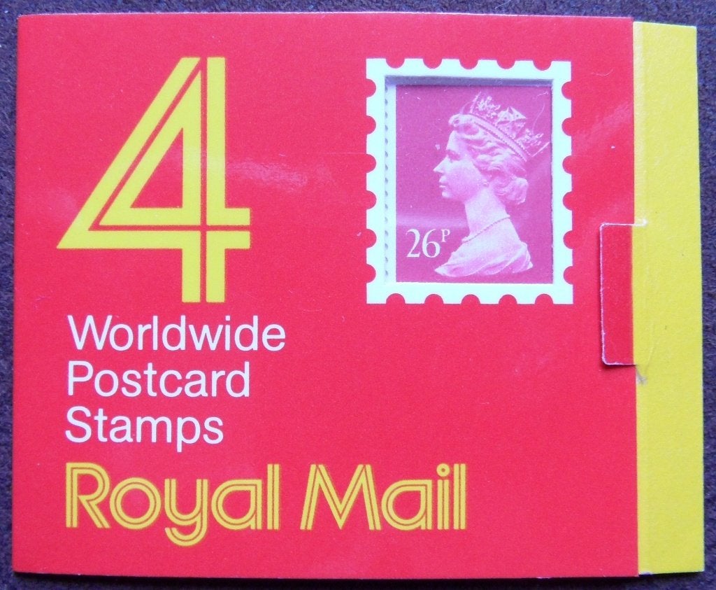Postzegelboekje Engeland – 4 x 26p stamps   Window booklet,, Ophalen of Verzenden, Postfris