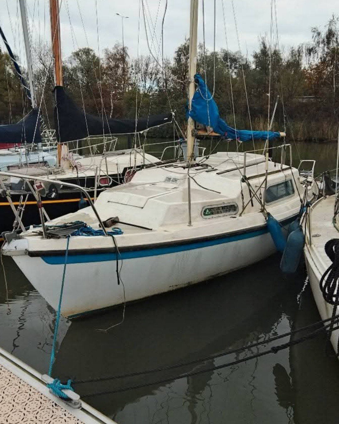 Zeilboot 7.5m met slaapgelegenheid - opknapper, Ophalen