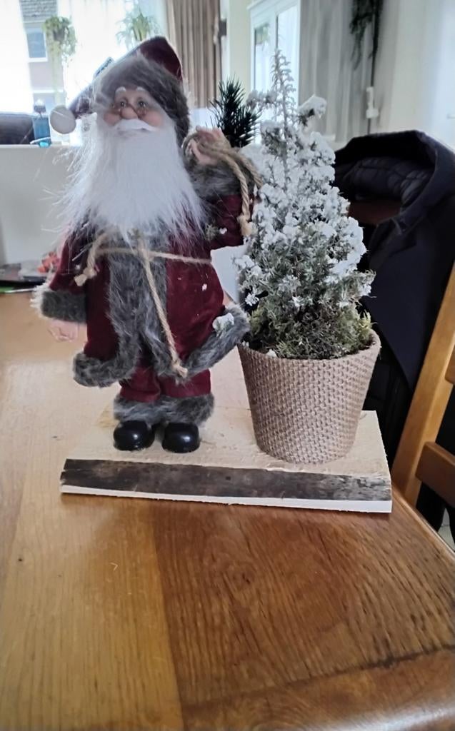 Kerstman op plankje, Ophalen of Verzenden