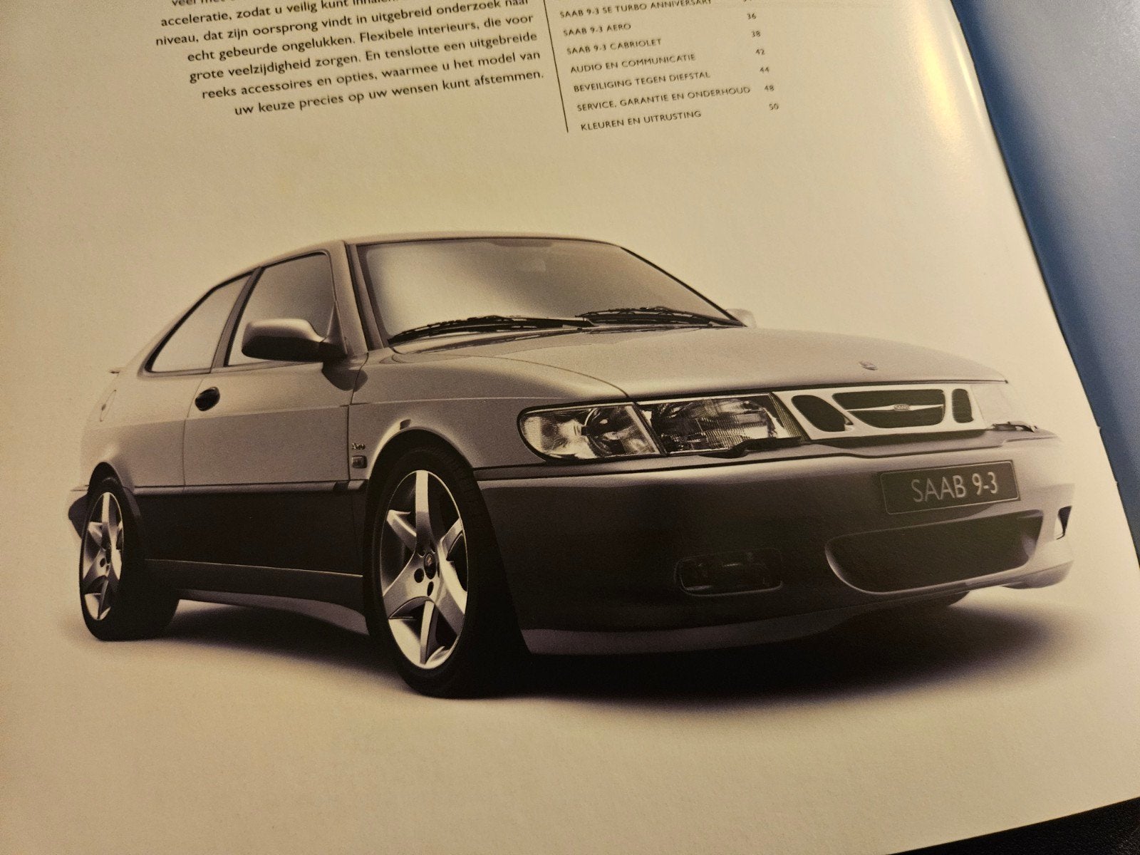 Brochure Saab 9-3 2002, Ophalen of Verzenden, Zo goed als nieuw, Overige merken