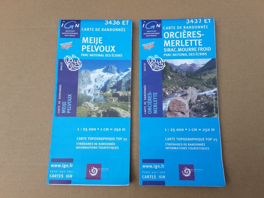 Wandelkaarten Frankrijk Alpen, Boeken, Ophalen of Verzenden, Institut Geographique National, 2000 tot heden, Frankrijk