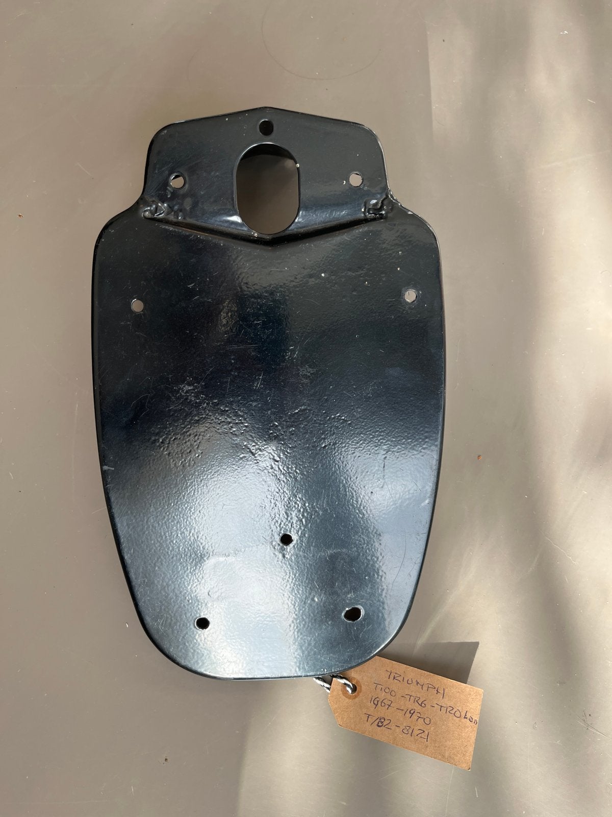 Triumph kentekenplaathouder TR6 T120 1967-1970, Ophalen of Verzenden, Gebruikt