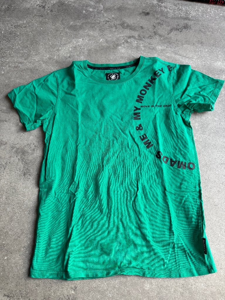 Shirt groen - ME AND MY MONKEY - maat 152, Ophalen of Verzenden, Zo goed als nieuw, Jongen, Shirt of Longsleeve