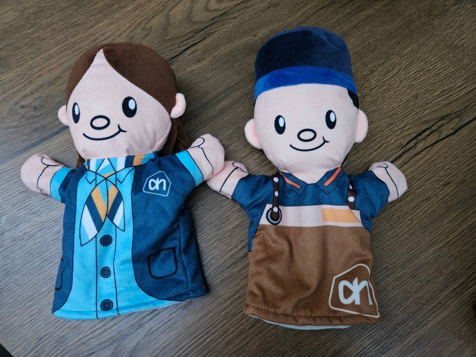Handpoppen winkelmedewerkers, Gebruikt, Albert Heijn, Overige typen, Ophalen of Verzenden