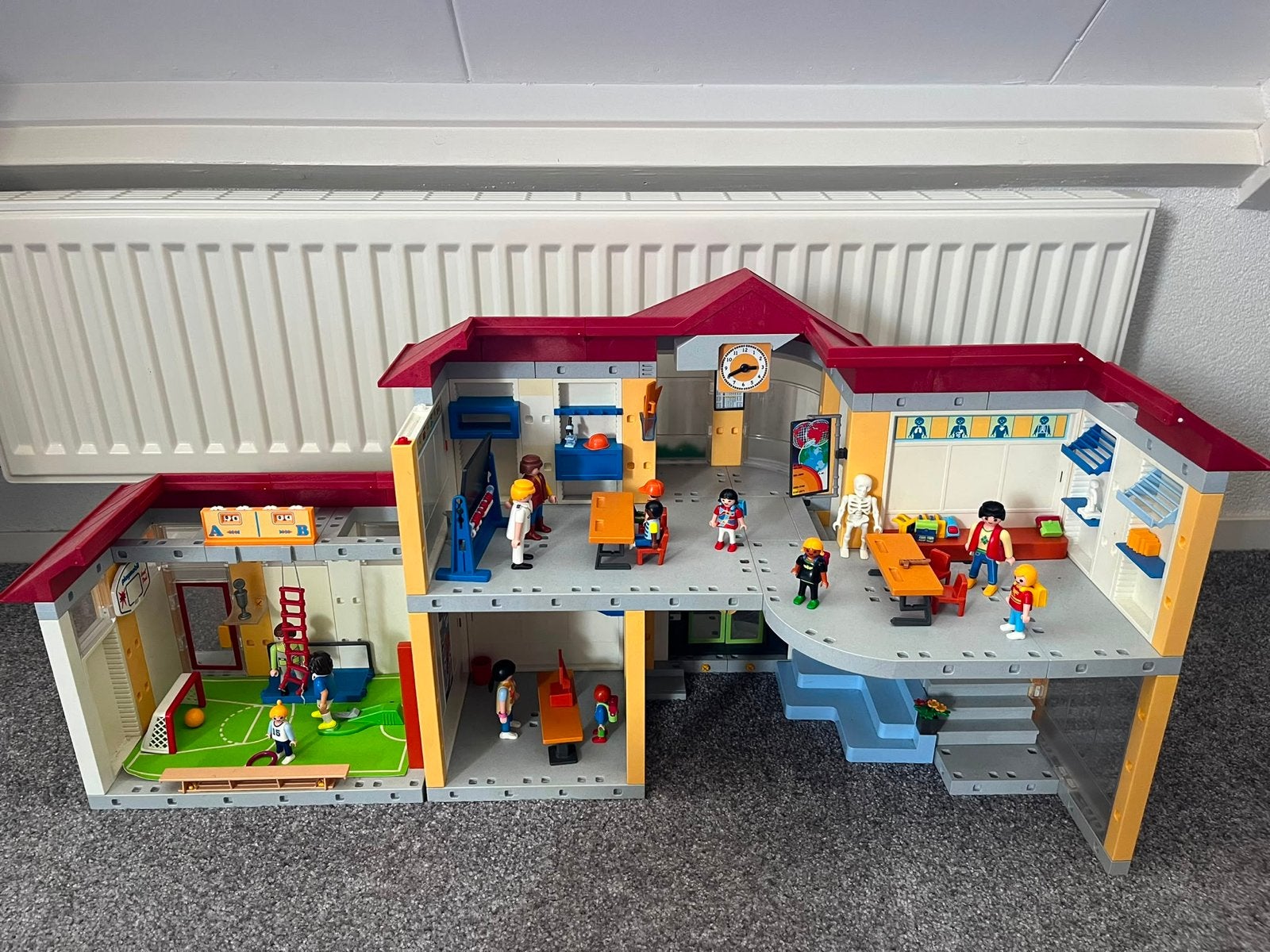 Playmobil 5923 4325 Grote School met Inrichting en Figuren, Ophalen, Gebruikt, Jongen of Meisje