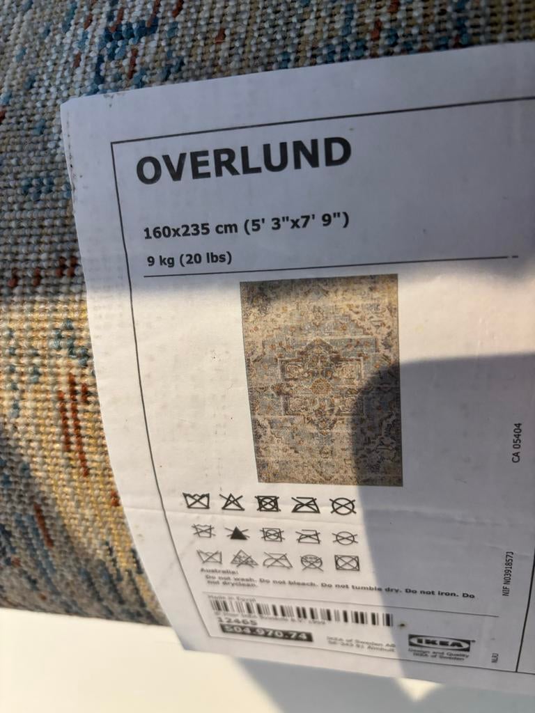 IKEA Overlund vloerkleed 160x235 cm, Ophalen, Gebruikt, 150 tot 200 cm, 200 cm of meer