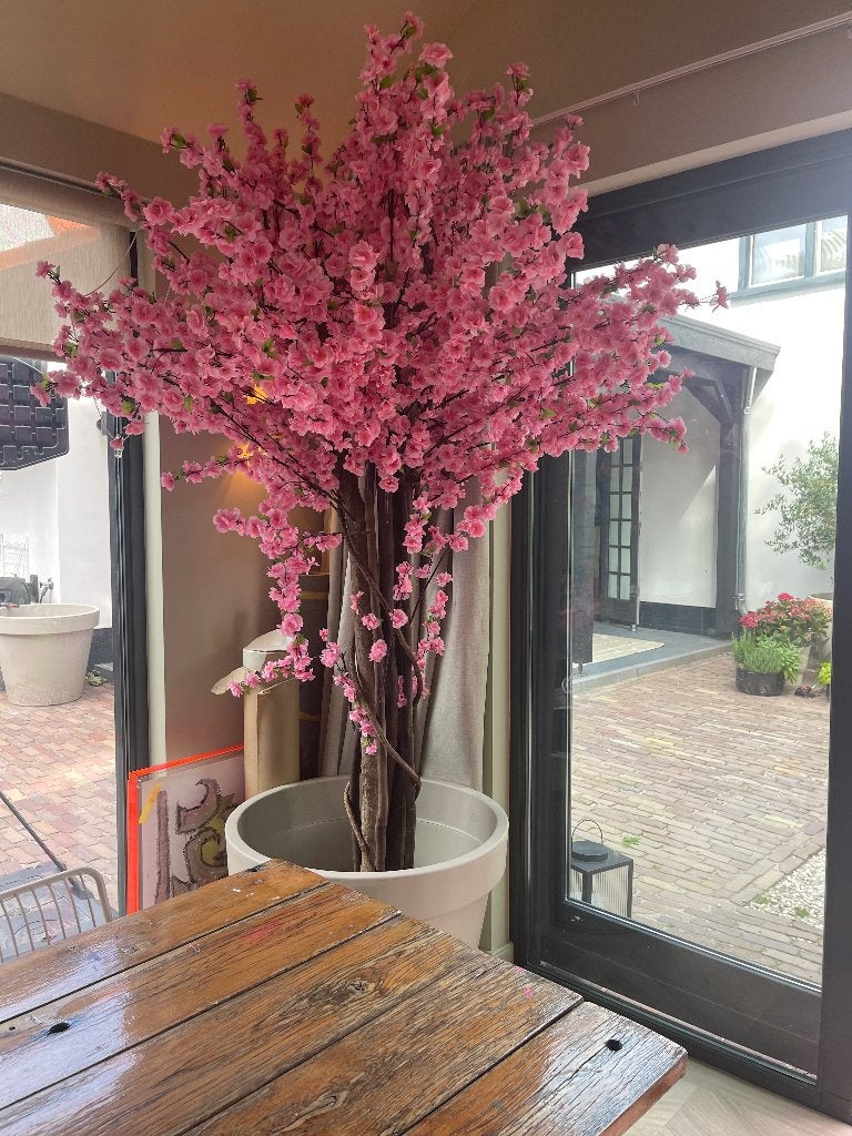 Bloesemboom 240cm, Roze, Zijde, Zo goed als nieuw, 200 cm
