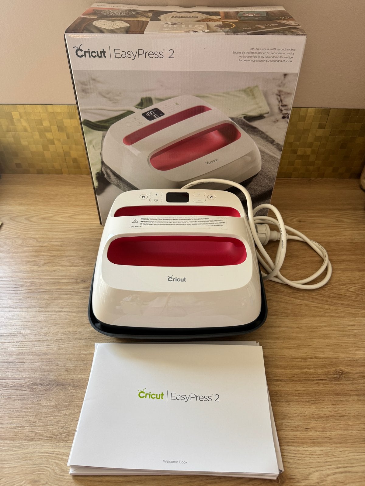 Cricut EasyPress 2 - Zo goed als nieuw, Overige thema's, Ophalen of Verzenden, Zo goed als nieuw, Kunststof