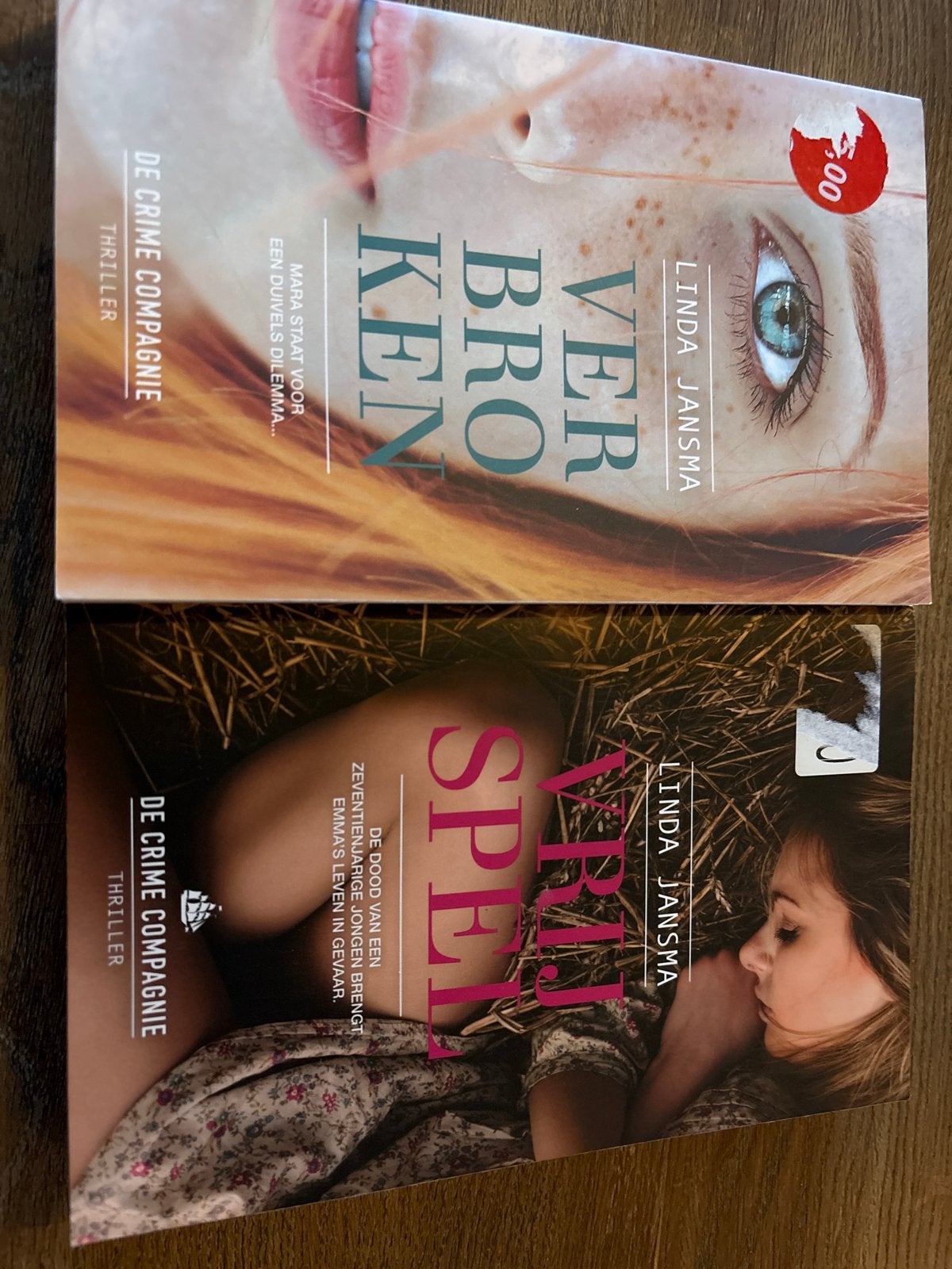 Linda Jansma Thriller Boeken: Verbroken & Vrij Spel, Ophalen of Verzenden, Gelezen, Nederland