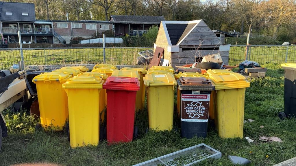 21 rolcontainers 120 liter - Ideaal voor afvalscheiding, Ophalen