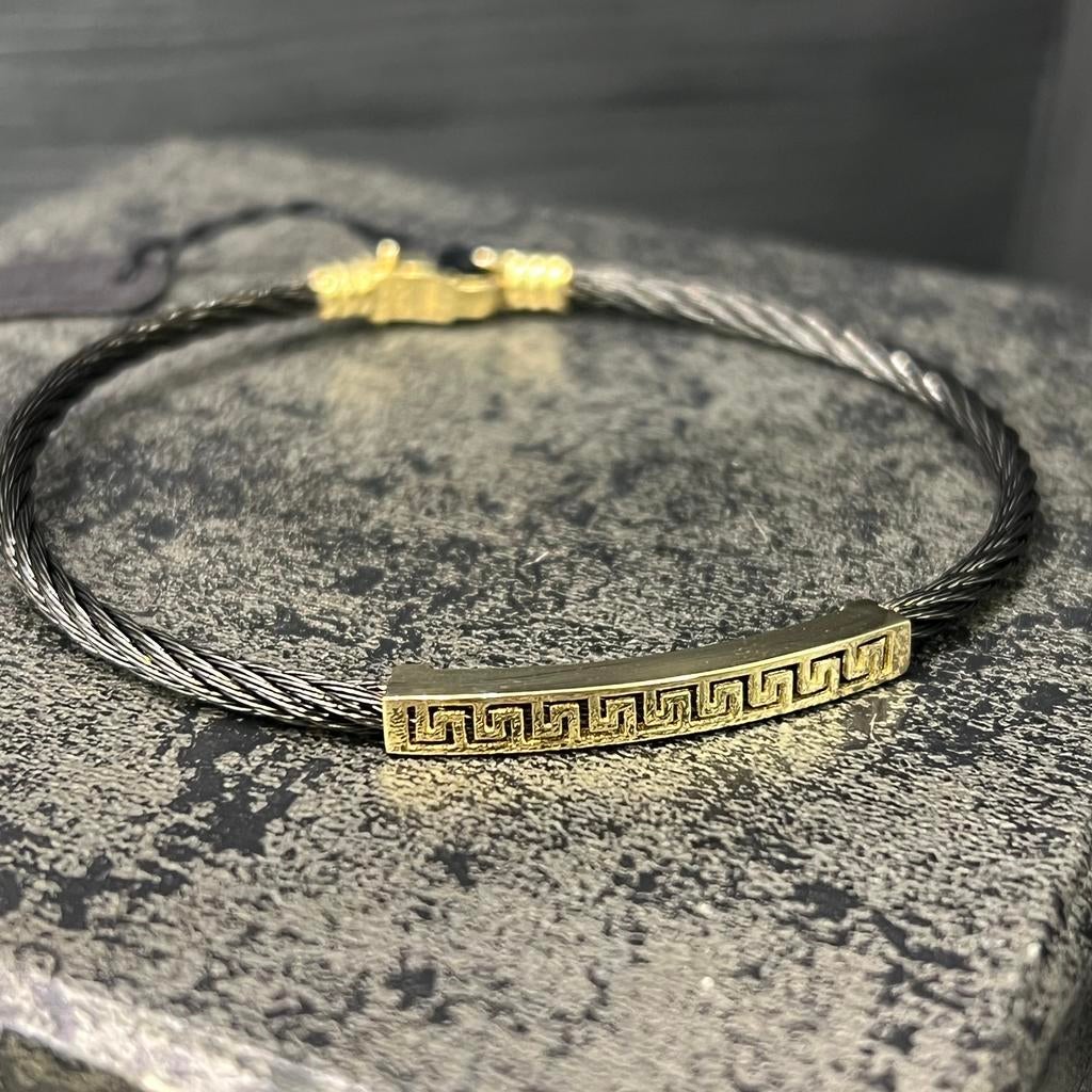 14 karaat gouden armband Versace schakel, Sieraden, Tassen en Uiterlijk, Armbanden, Ophalen of Verzenden, Zo goed als nieuw, Goud