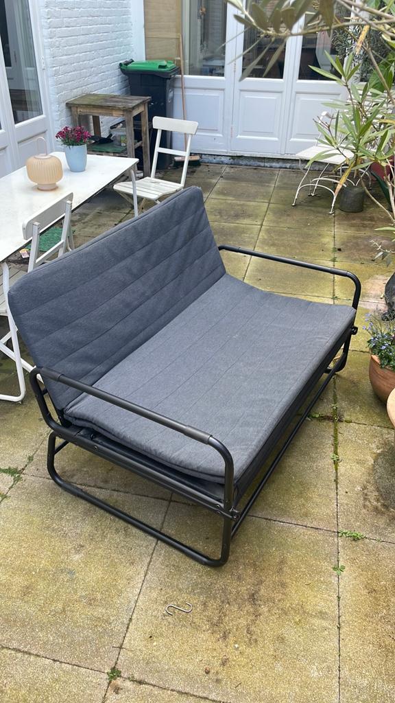 Bedbank uitvouwbaar ikea, Ophalen, Zo goed als nieuw, 75 tot 100 cm, Minder dan 150 cm