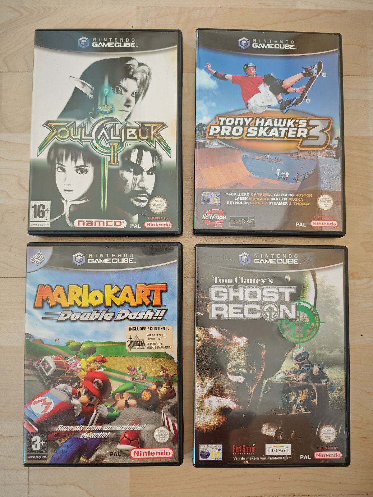 Nintendo GameCube games Mario kart, zelda soulcalibur en mee, Spelcomputers en Games, Games | Nintendo GameCube, 3 spelers of meer