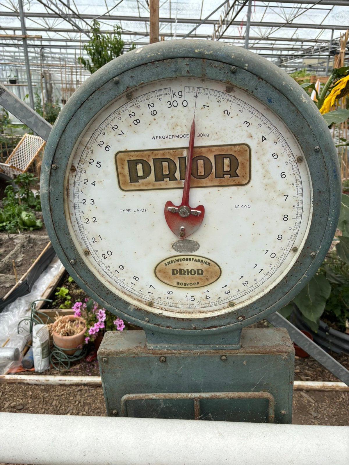 Staande weegschaal - vintage, Witgoed en Apparatuur, Weegschalen, Ophalen, Winkelweegschaal, 50 tot 100 kg, Info@nietbekend.nl