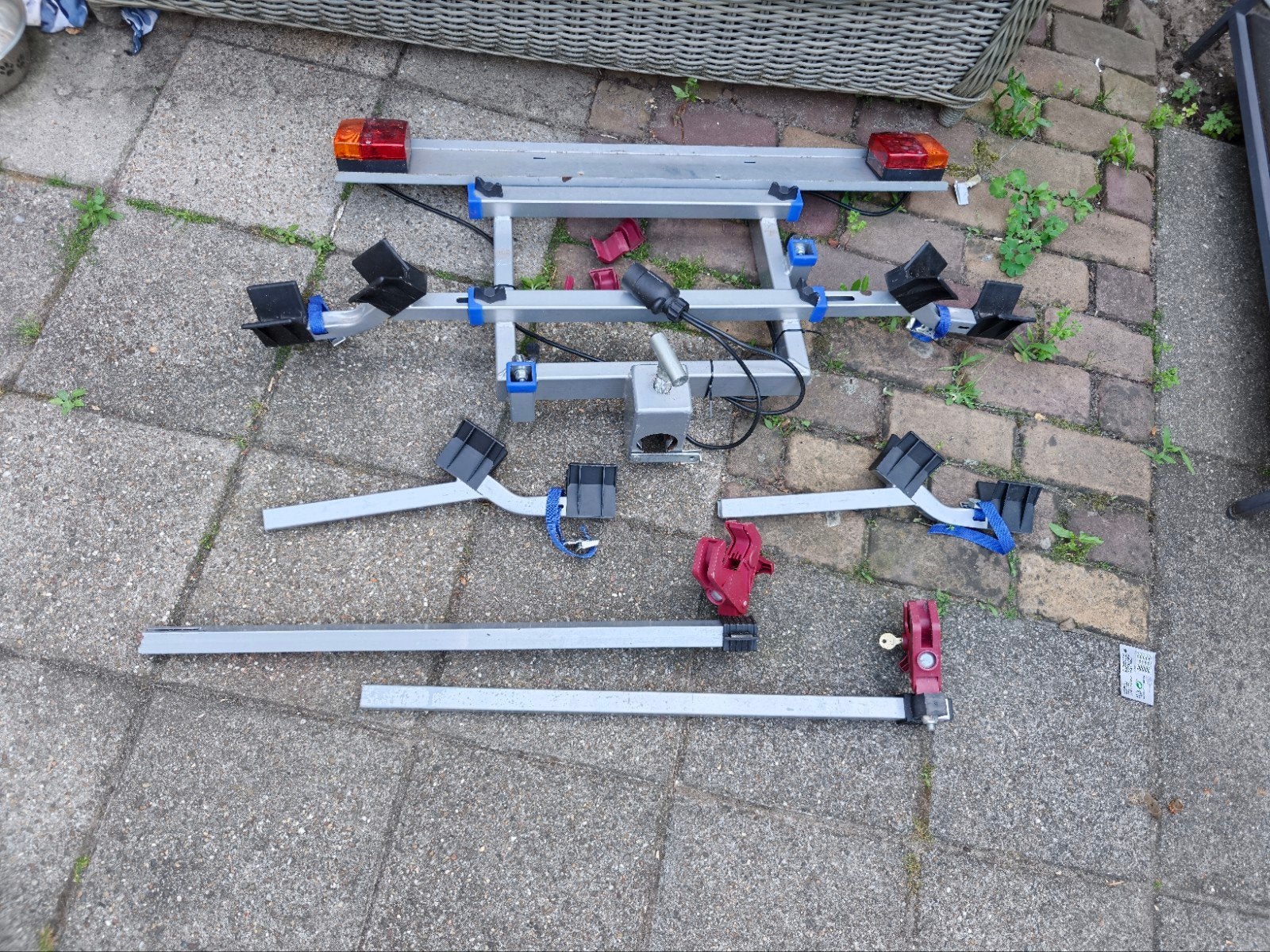 Fiets drager., Ophalen, 2 fietsen, Gebruikt, Trekhaakdrager