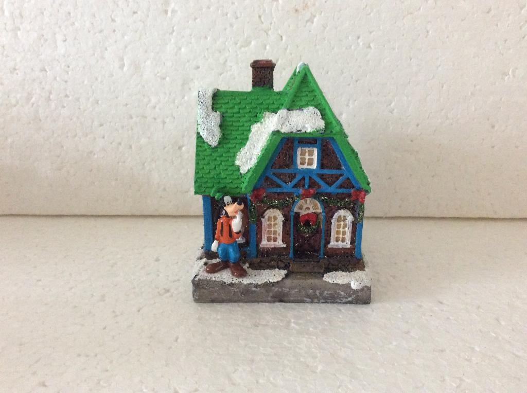 kerstdorp - huisje - Disney goofy, Ophalen of Verzenden, Goofy of Pluto, Zo goed als nieuw, Beeldje of Figuurtje