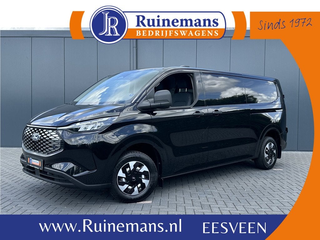 Ford E-Transit Custom 71 kWh FULL ELECTRIC / L2H1 / * NIEUW, Automaat, Achterwielaandrijving, Gebruikt, Zwart