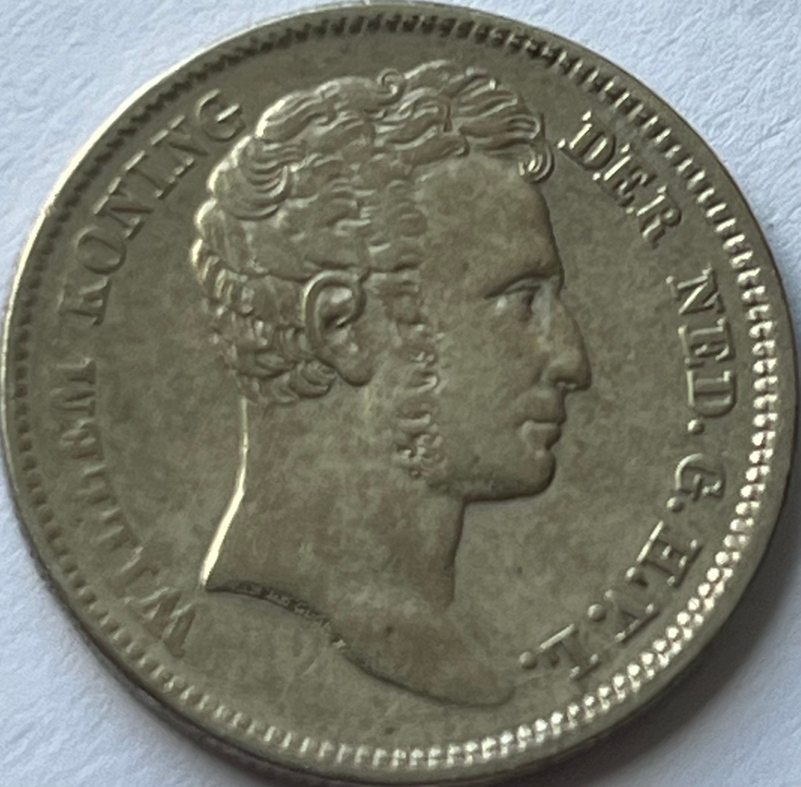 Nederlands-Indië zilveren kwart gulden 1840, Zilver, 25 cent, Ophalen of Verzenden, Koning Willem I