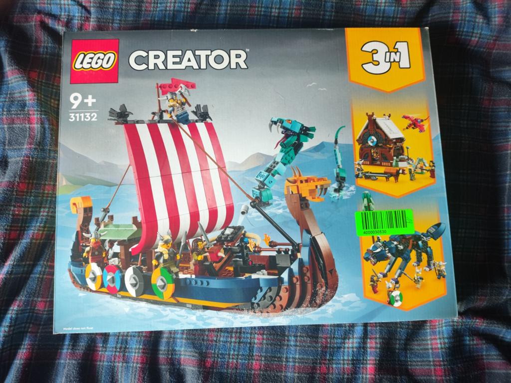 Lego Creator 31132 Vikingschip en de Midgard slang, Kinderen en Baby's, Speelgoed | Duplo en Lego, Nieuw, Lego, Complete set, Ongeopend/sealed