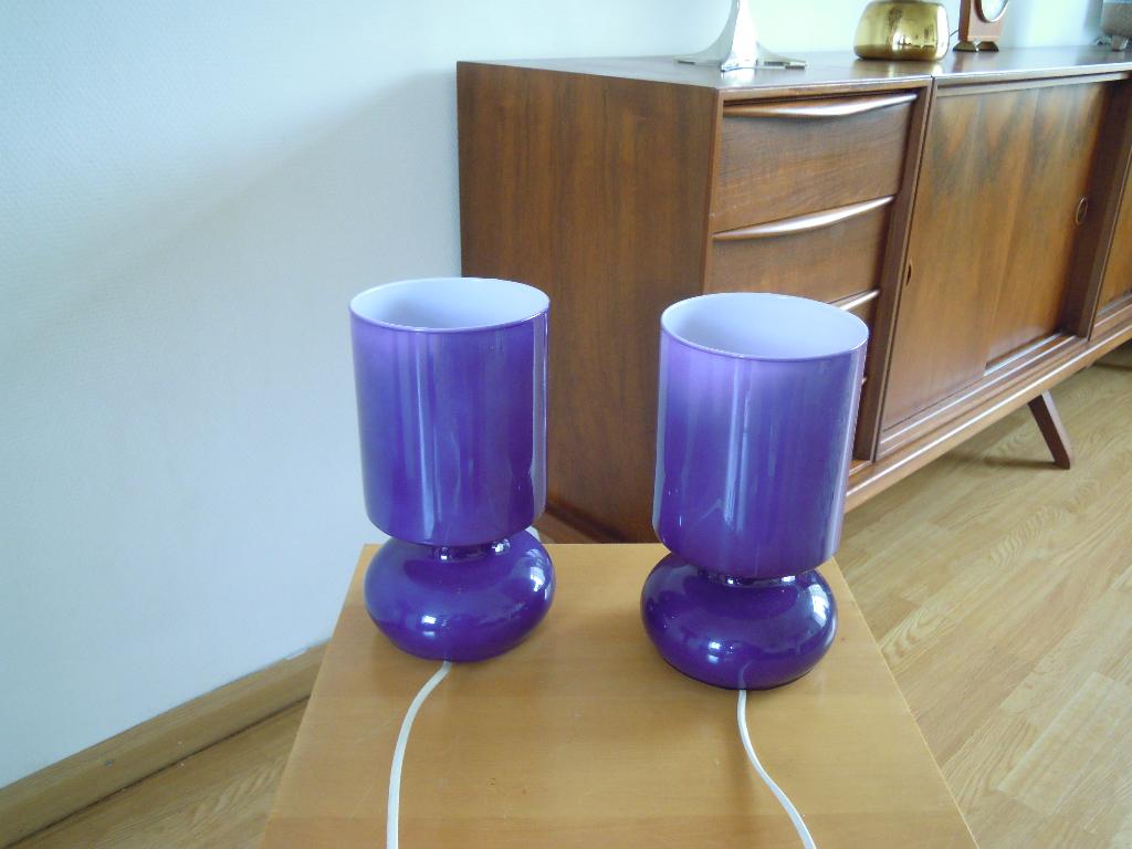 2 Lykta Mushroom tafellampen van Ikea jaren 90, Ophalen of Verzenden, Gebruikt, Minder dan 50 cm