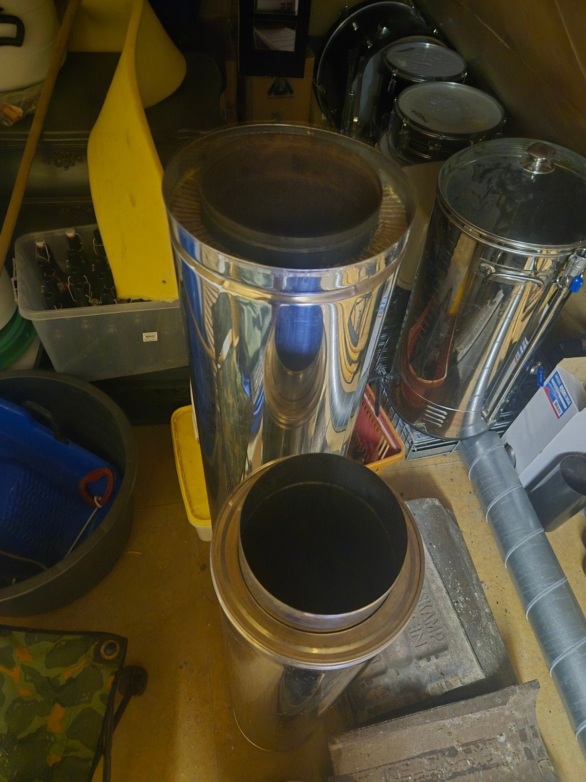kachelpijpen met bevestigingsmateriaal, Ophalen, Gebruikt, Afzuiger