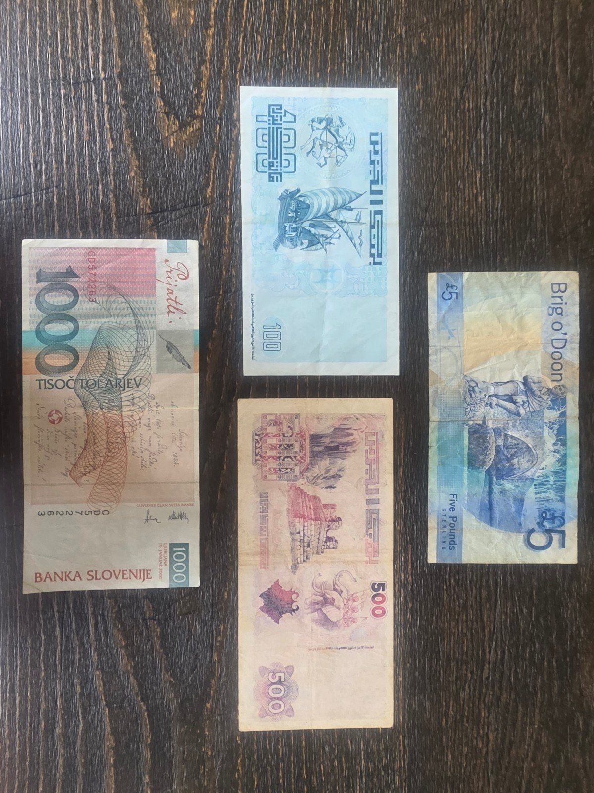 Biljetten Schotland, Algerije en Slovenië, Postzegels en Munten, Verzenden, Slovenië, Setje