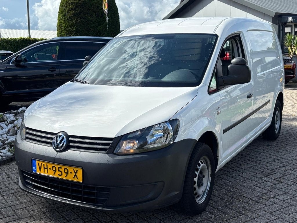 Volkswagen Caddy 1.6 TDI Maxi Lang 2014 Schuifdeur Wit MARGE, Auto's, Bestelauto's, Euro 5, 4 cilinders, Volkswagen, Wit
