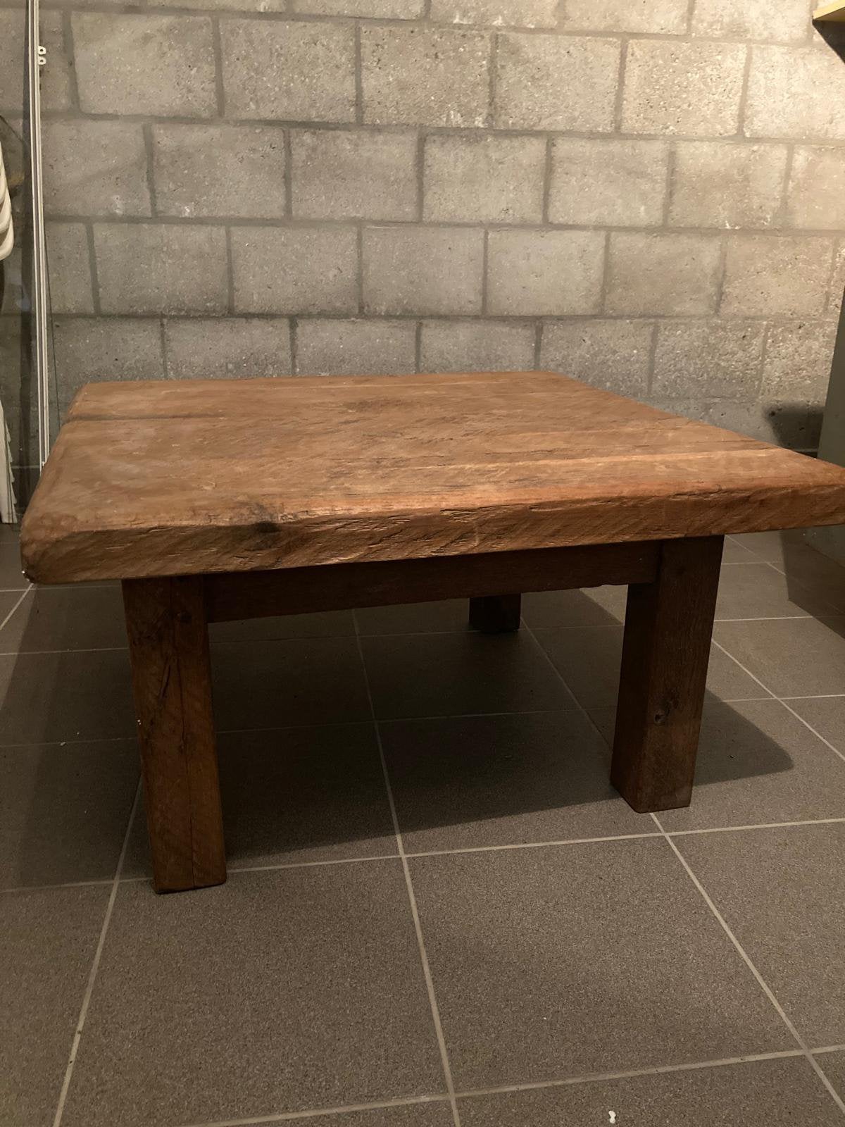 Eikenhouten salontafel, Ophalen, 100 tot 150 cm, 50 tot 100 cm, Zo goed als nieuw