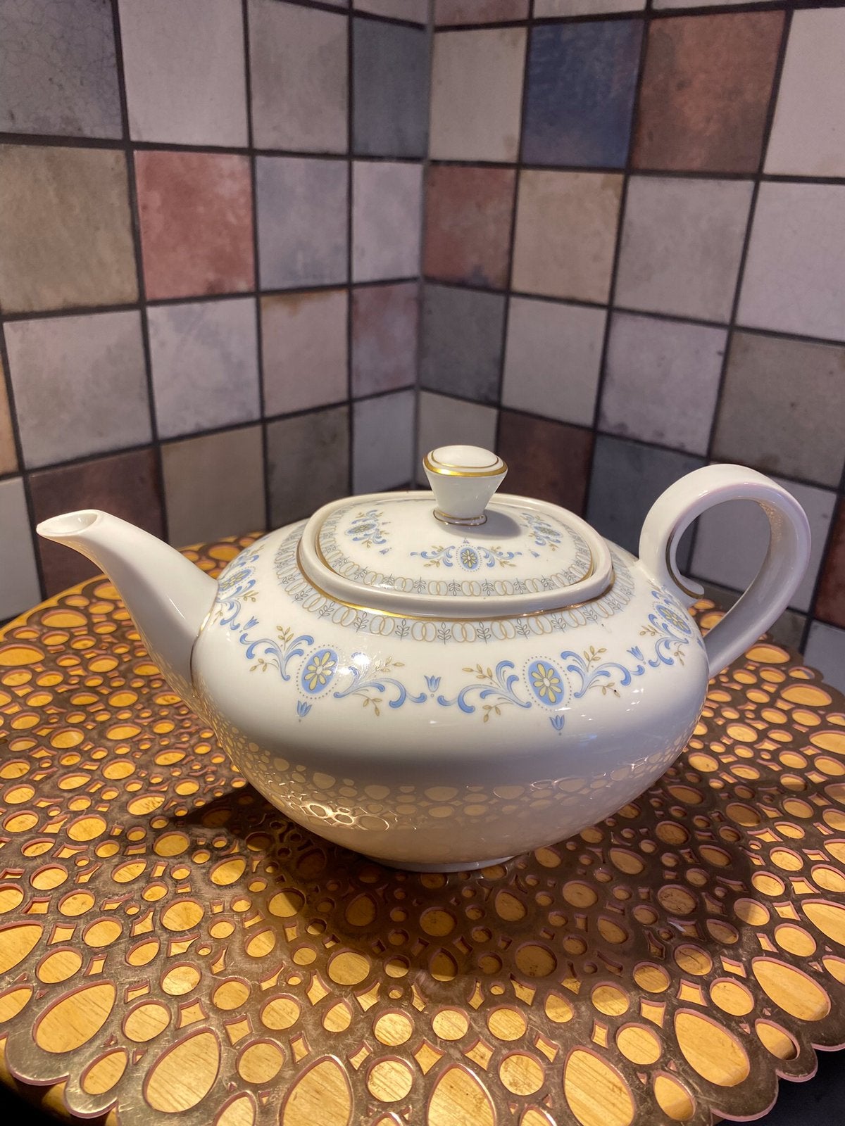 K en A,Krautheim,Bavaria,vintage theepot,oor t/m tuit 24 cm, Antiek en Kunst, Ophalen of Verzenden