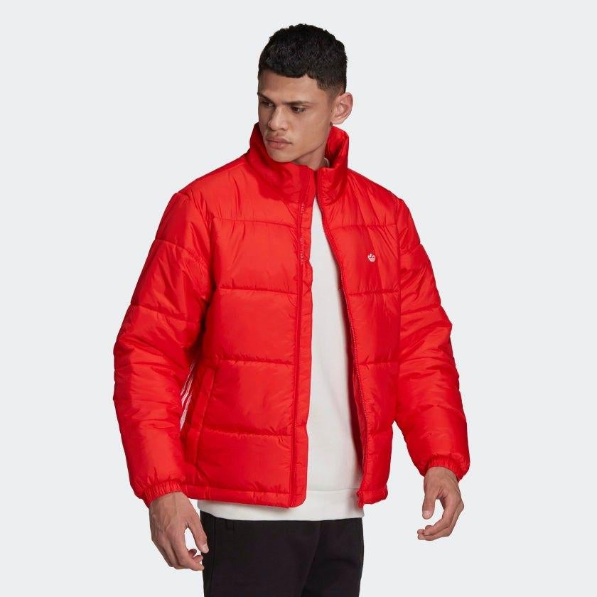 ADIDAS PADDED STAND-UP COLLAR PUFFER JACK NIEUW❗, Nieuw, Ophalen of Verzenden, Adidas, Rood