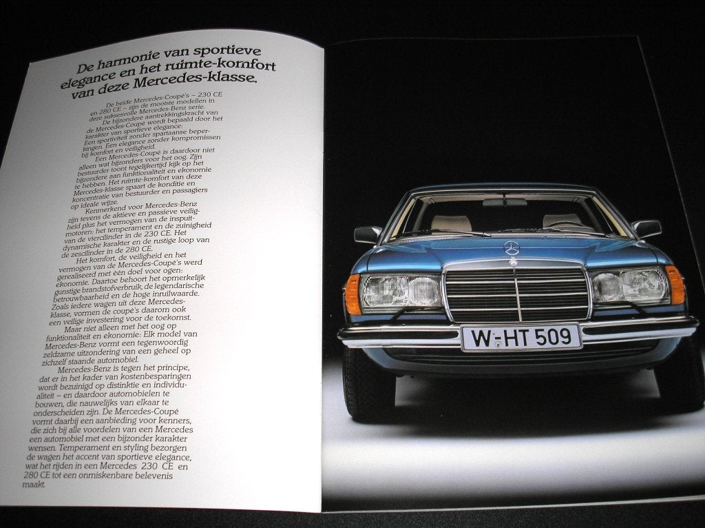 Mercedes-Benz 230 CE, 280 CE; W123, september 1982, Ophalen of Verzenden, Zo goed als nieuw, Mercedes