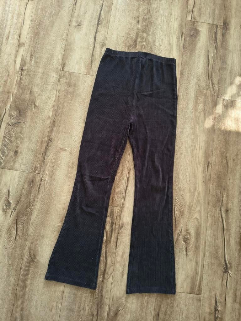 Prachtige zwarte flared pants, positiebroek rib Prenatal, M., Maat 38/40 (M), Ophalen of Verzenden, Onb, Prenatal