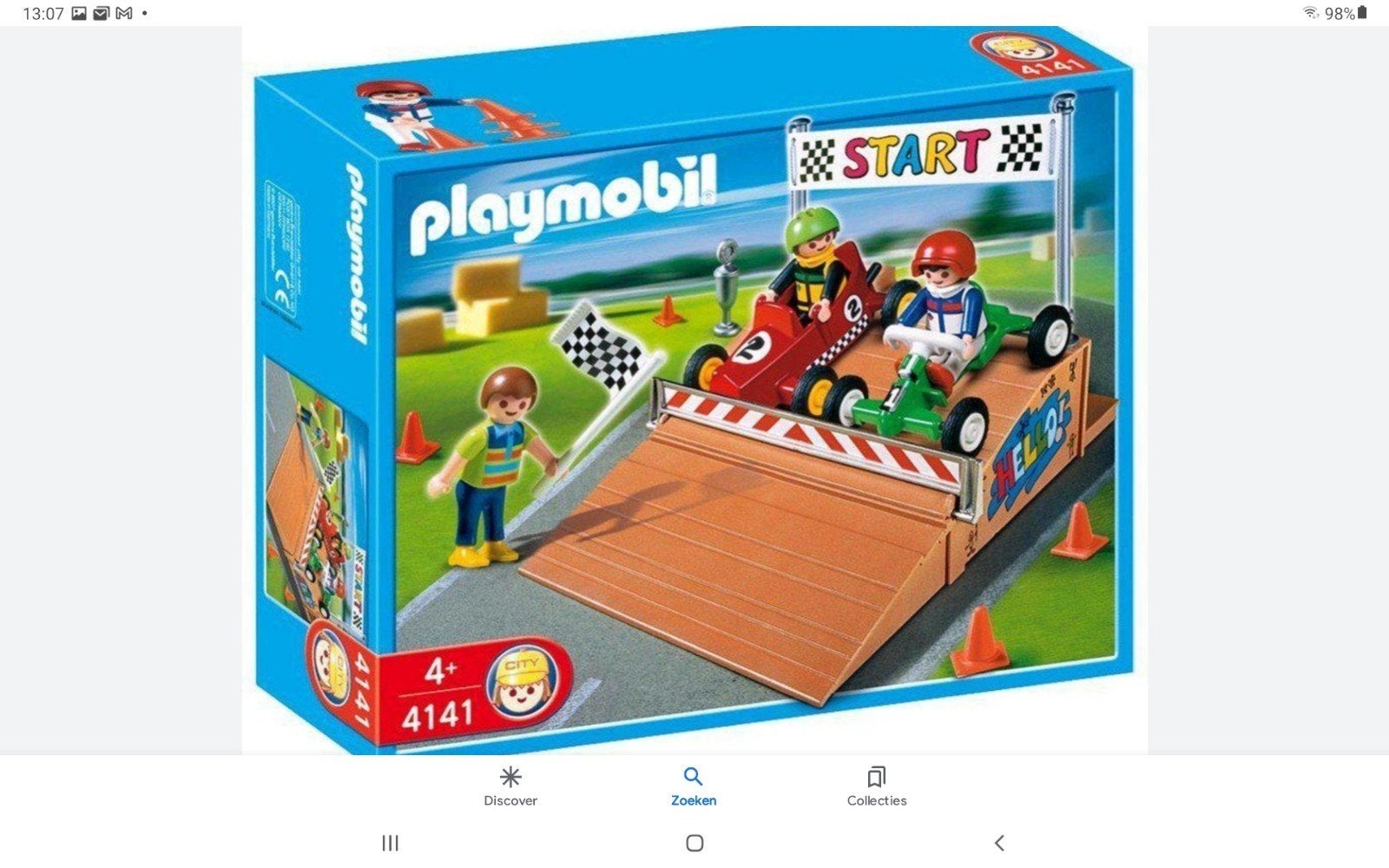 Playmobil 4141 Racebaan met Karts, Ophalen of Verzenden, Zo goed als nieuw, Complete set