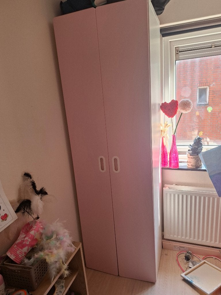 Roze kledingkast ikea, Huis en Inrichting, Gebruikt, 50 tot 100 cm, 150 tot 200 cm, Overige houtsoorten