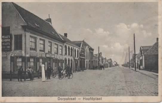 Hoofdplaat Dorpstraat, Verzamelen, Verzenden, 1920 tot 1940, Gelopen, Zeeland