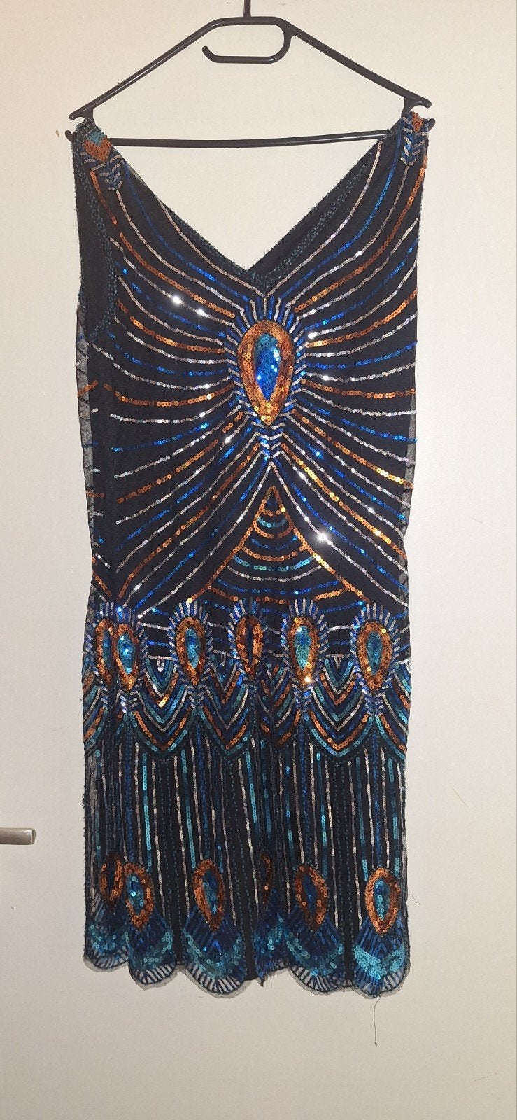 Prachtige pailletten jurk - Feestjurk - Maat M, Maat 38/40 (M), Zwart, Ophalen of Verzenden, Boven de knie