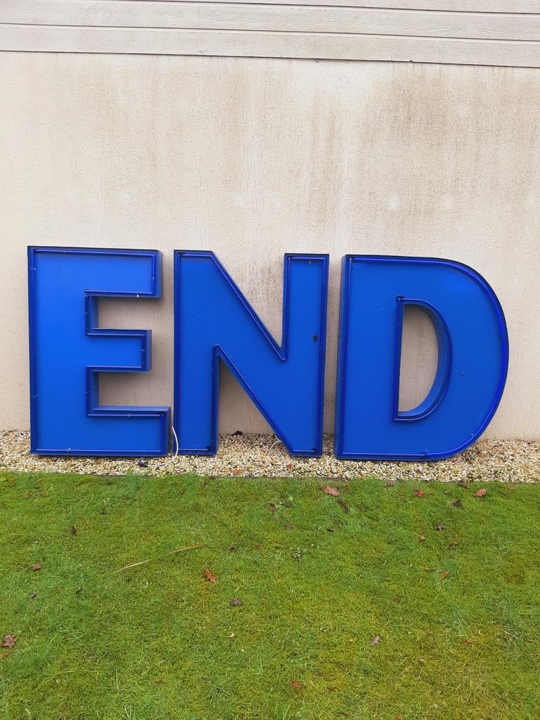 vintage neon doosletters werkend, Ophalen of Verzenden