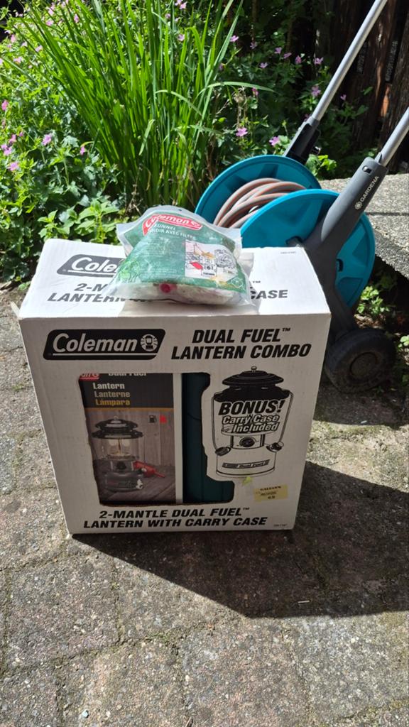 Coleman benzine lamp - dual fuel lantern combo, Ophalen, Zo goed als nieuw