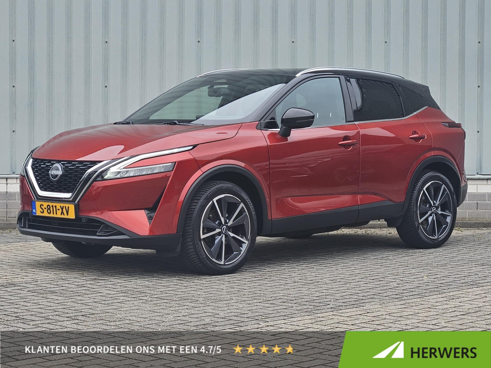 Nissan Qashqai 1.3 MHEV Tekna / Trekhaak 1800KG / Adaptief C, Auto's, Euro 6, Leder en Stof, Origineel Nederlands, Qashqai