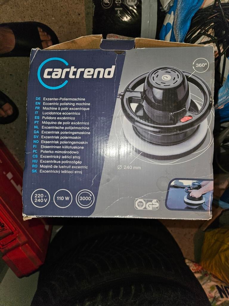 Cartrend Excentrische Polijstmachine 110W, Ophalen of Verzenden, Nieuw, Minder dan 700 watt, Overige typen