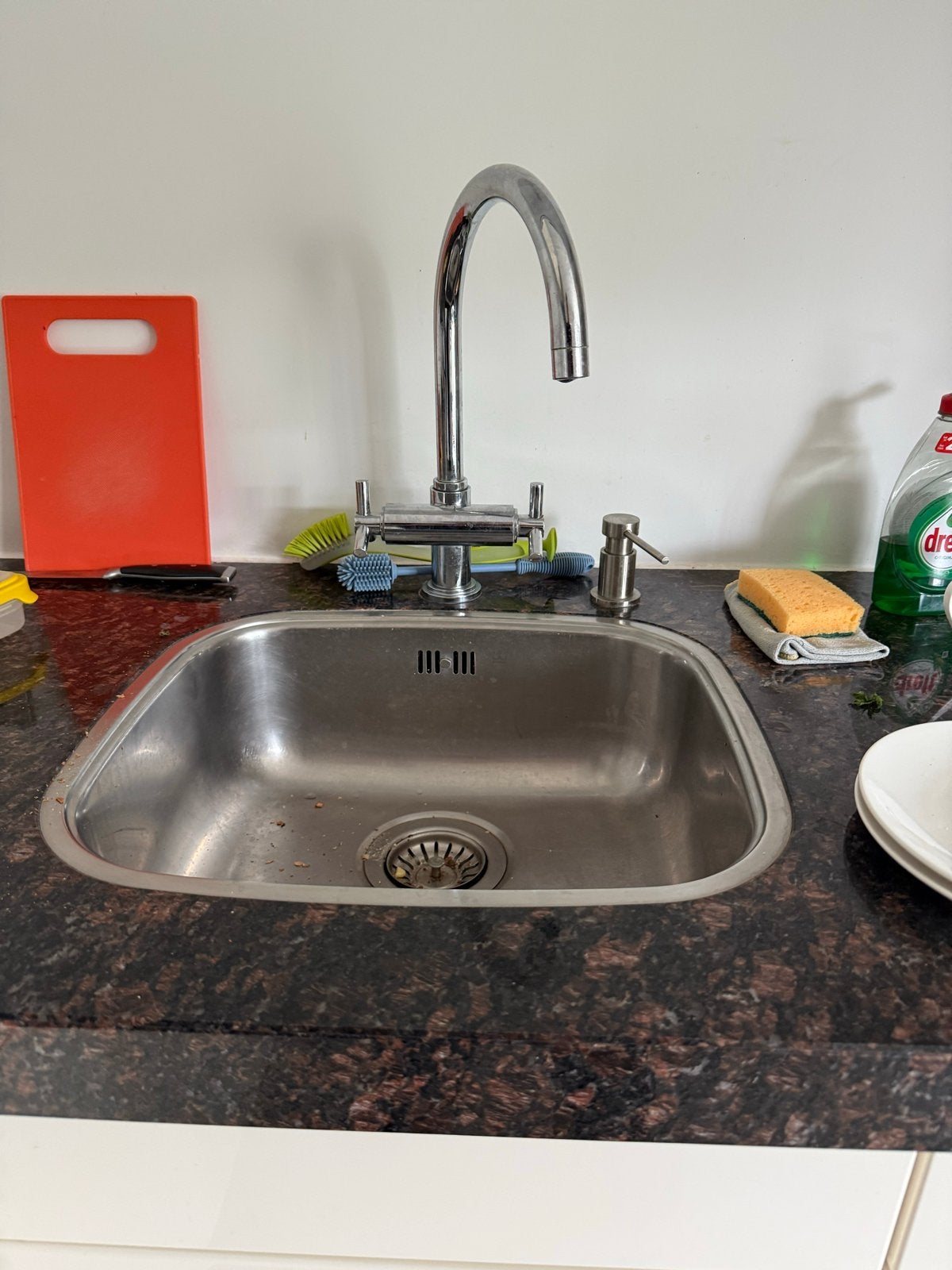 Grohe Keukenkraan - Glanzend Schoon met Handige Knoppen, Ophalen of Verzenden, Gebruikt, Chroom, Kraan