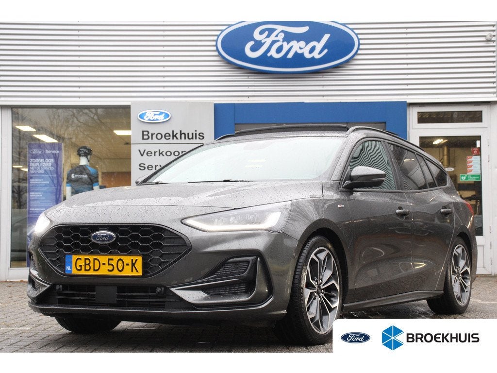 Ford Focus Wagon 1.0 EcoBoost Hybrid ST Line X, Auto's, 12 maanden, Gebruikt, Origineel Nederlands, Handgeschakeld
