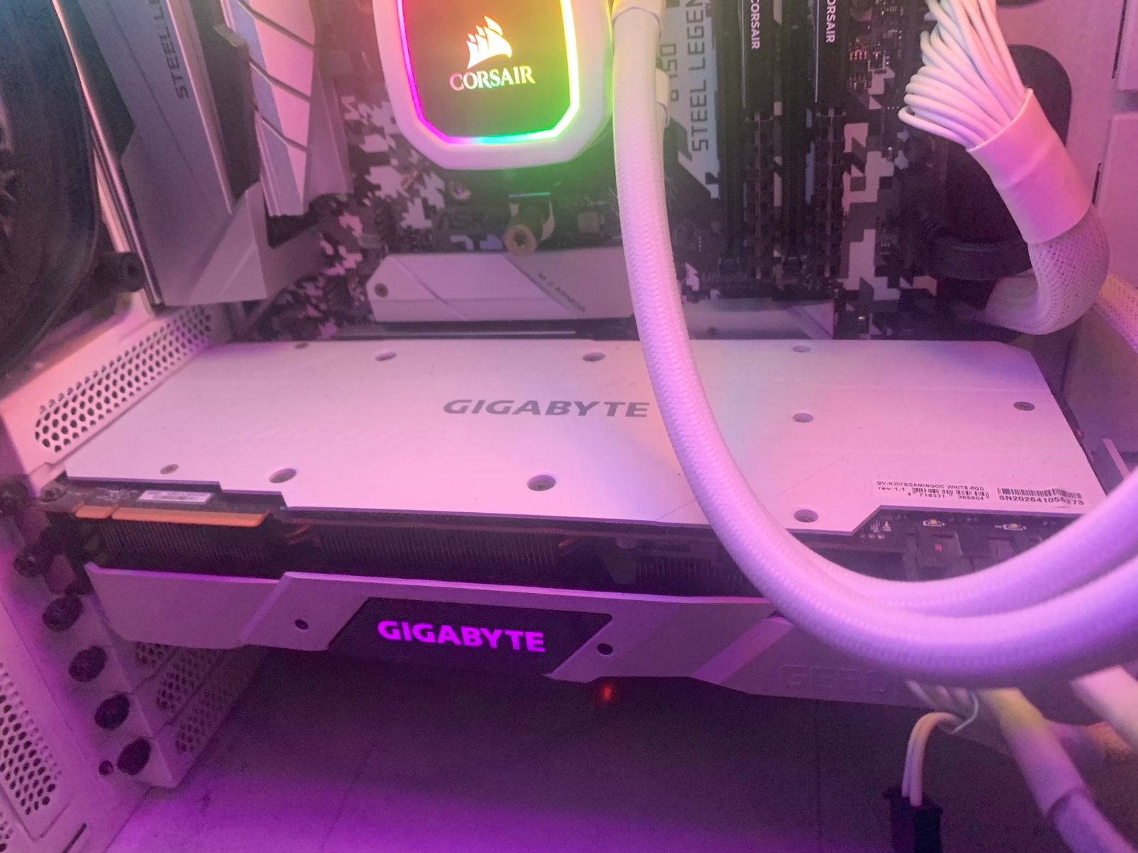 Gigabyte RTX 2070 Super Gaming OC White 8G (Triple Fan), PCI-Express 3, Gebruikt, GDDR6, Ophalen of Verzenden