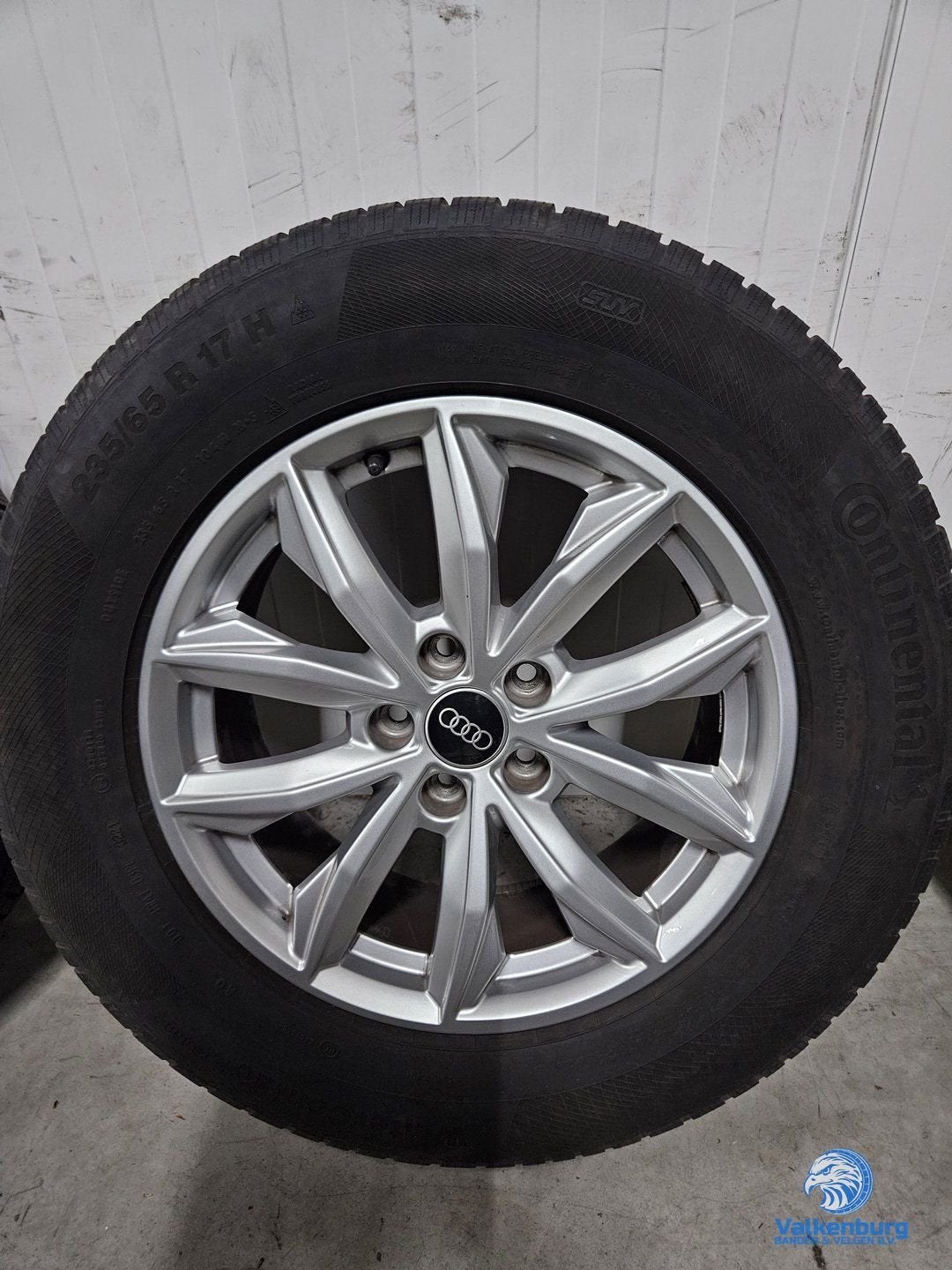 6-7mm! Originele Audi Q5 80A 17 inch velgen 5x112 winterband, Gebruikt, -, -, Banden en Velgen
