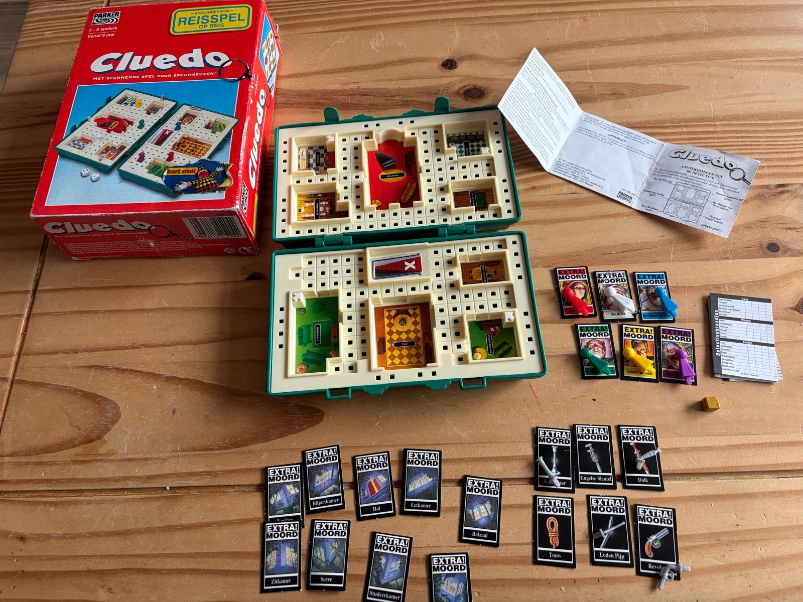 Cluedo Reisspel - niet Compleet, Hobby en Vrije tijd, Drie of vier spelers, Ophalen of Verzenden, Gebruikt, Reisspel