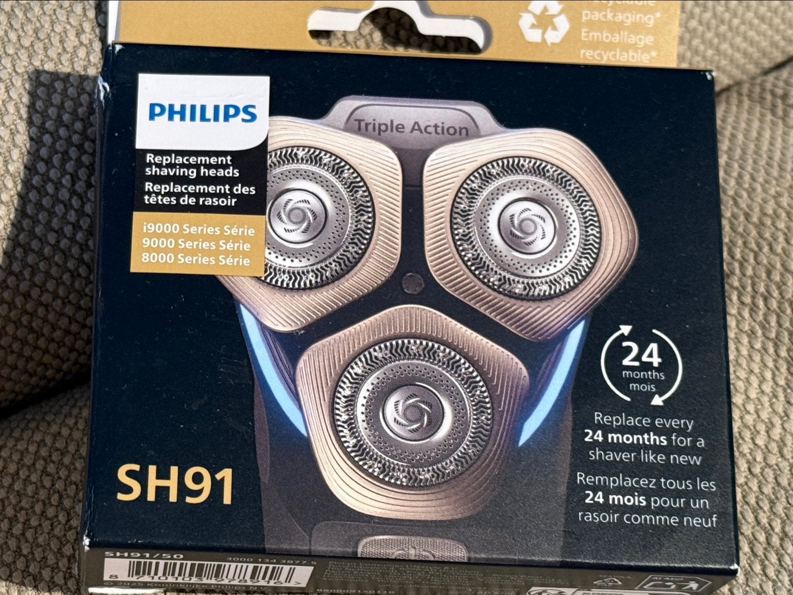Philips SH91/3 Scheerhoofden voor Series 9000/8000, Ophalen of Verzenden, Nieuw, Scheren en Epileren