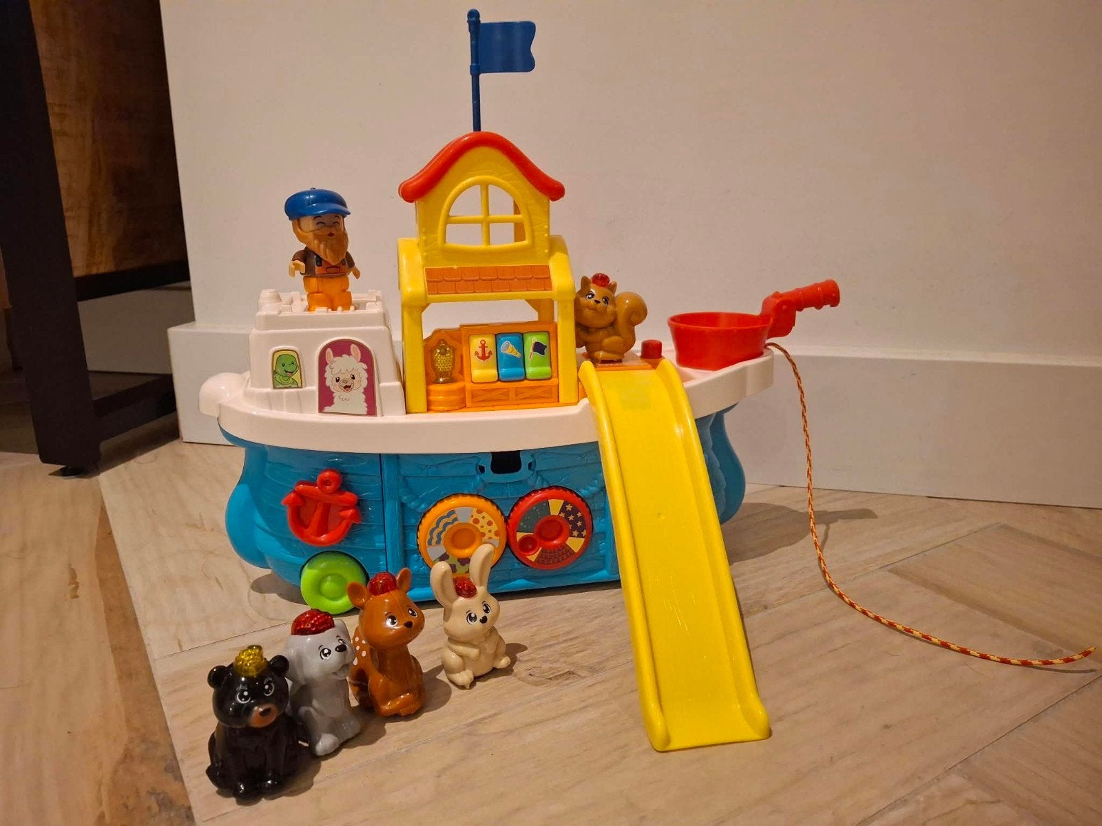 VTech Zoef Zoef Dierenboot met diertjes en schipper, Ophalen, Gebruikt, 2 tot 4 jaar